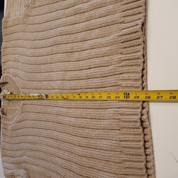 LL Bean Sweater Winter Beige V-Neck Mens XXL - Picture 9 of 11